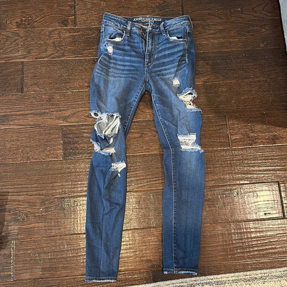 AE super stretch hi-rise jegging